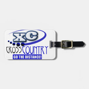 XC CROSS COUNTRY GO THE DISTANCE LUGGAGE TAG