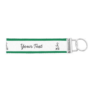 XC Cross Country Runner Custom Wrist Keychain