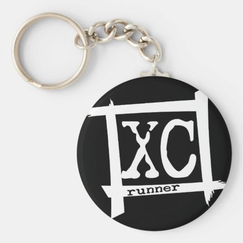 XC Cross Country Runner Keychain