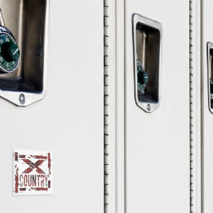 XC Cross Country Runner Magnet