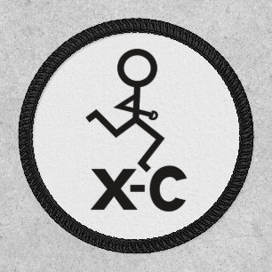 XC Cross Country Runner Patch