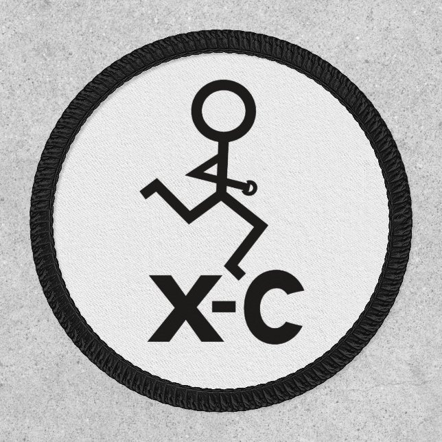 XC Cross Country Runner Patch (Front)
