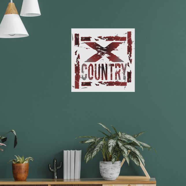 XC Cross Country Runner Poster (Living Room 1)