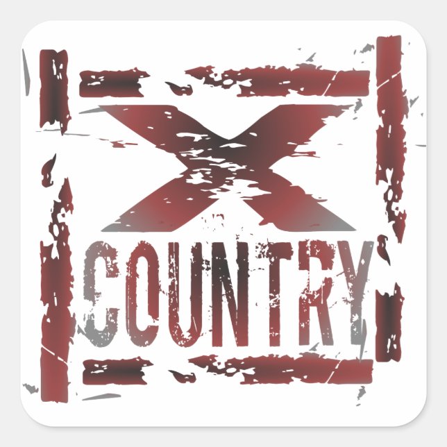 XC Cross Country Runner Stickers (Front)