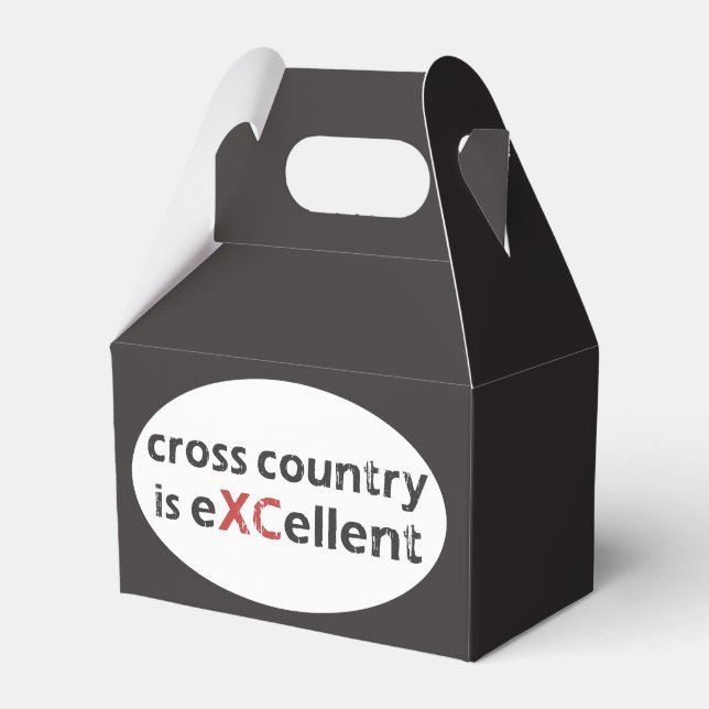 XC Cross Country Running is © eXCellent Favor Boxes (Front Side)