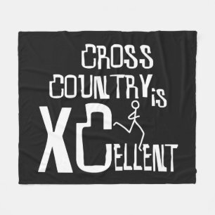 XC Cross Country Running XCellent © Fleece Blanket
