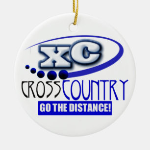 XC GO THE DISTANCE CROSS COUNTRY MOTTO ORNAMENT