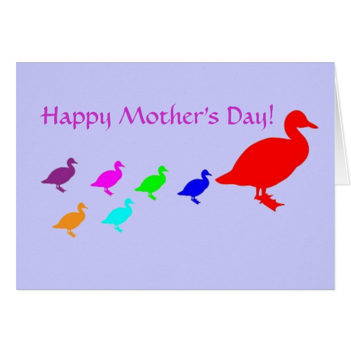 XC  Happy Mother's Day Duck Card