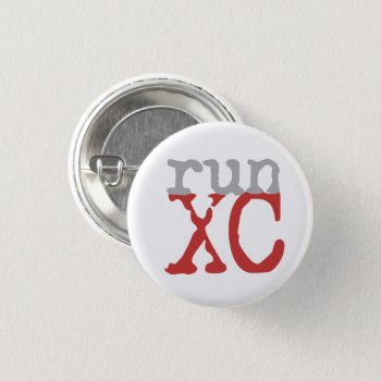 Xc Run - Cross Country Running Button by BiskerVille at Zazzle