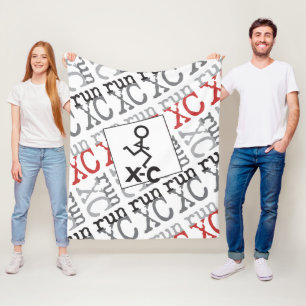 XC Run - Cross Country Running Fleece Blanket