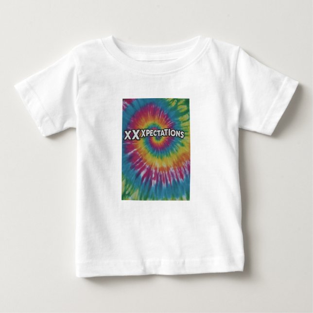 "Xceed Xpectations." in multi color: Baby T-Shirt (Front)
