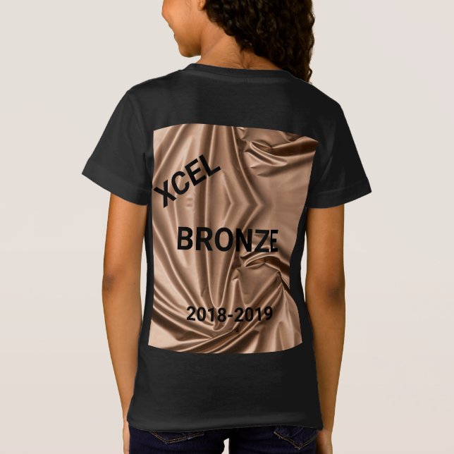 Xcel Bronze Girls Gymnastics T-Shirt Personalized (Back)