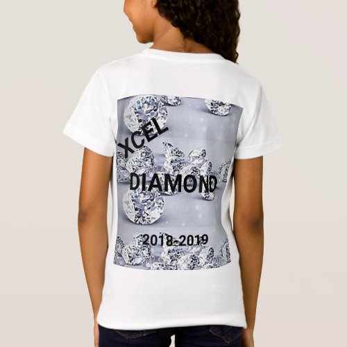 Xcel Diamond Girls Gymnastics Personalized T_Shirt