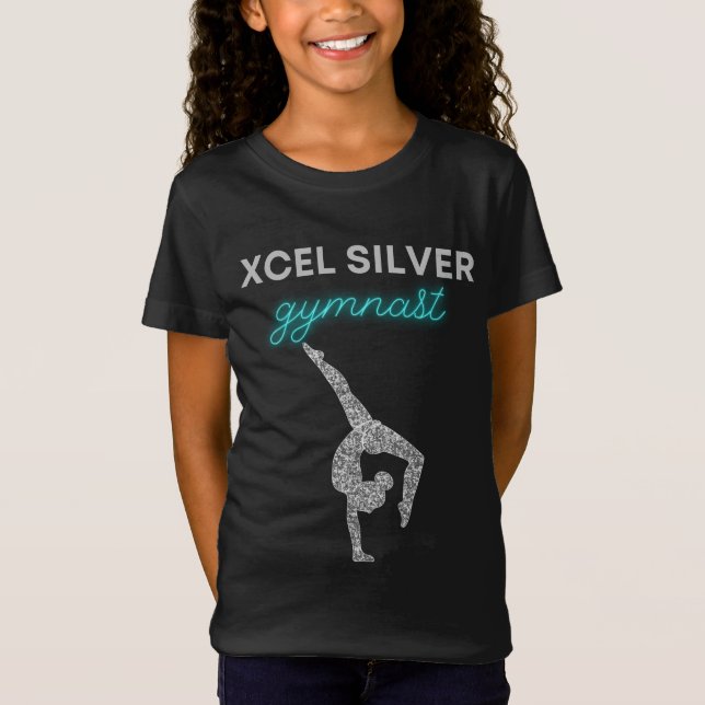 Xcel Silver Gymnastics T-Shirt  (Front)