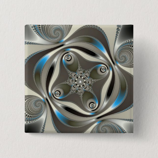 xChrome - Fractal Button (Front)