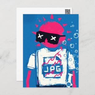 XCOPY Summer WAGMI Cool & Stylish Colorful Pop Art Postcard