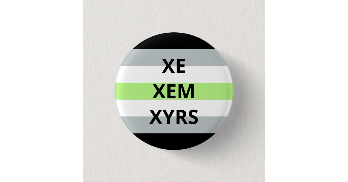 Xe Xem Xyrs Pronouns Agender Badge Button Zazzle Com Xe Xem Xyrs Pronouns Agender Badge Button Zazzle Com