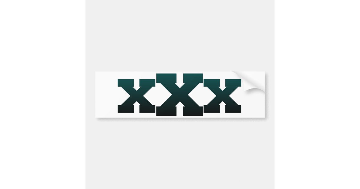 Xedge4lifex Dark Blue Xxx Bumper Sticker Zazzle