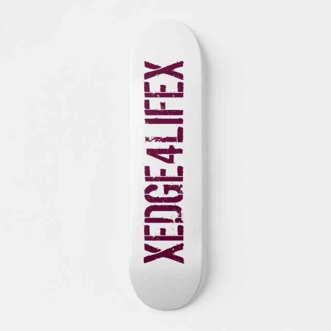 XEDGE4LIFEX skateboard Deck (Front)
