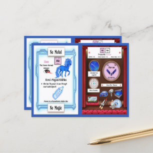 Xena - Xenon Horn Unicorn Game Card