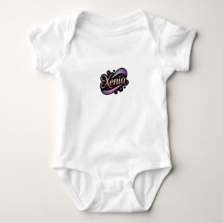 Xenia name  baby bodysuit
