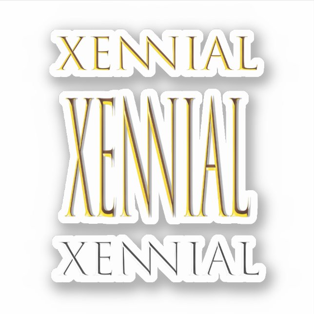 Xennial (Millennial) Sticker (Front)