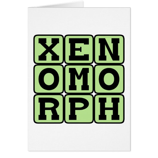 Xenomorph, Alien Being Cards (Front)