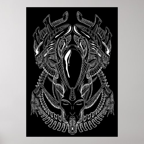 Xenomorph  Alien  HR Giger Poster
