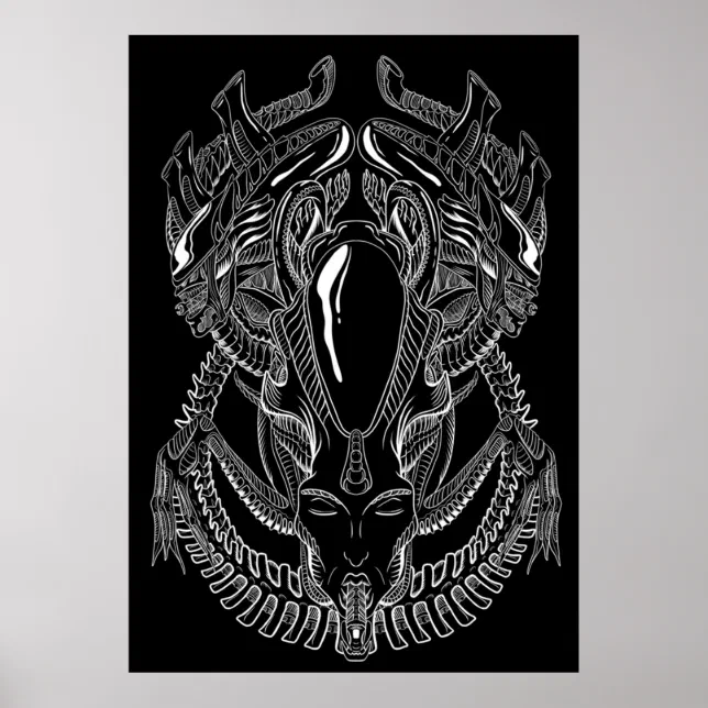 Xenomorph Alien HR Giger Poster | Zazzle