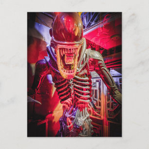 Xenomorph Alien Statue Horror Sci-Fi Collectible Postcard