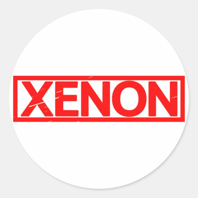 Xenon Stamp Classic Round Sticker (Front)