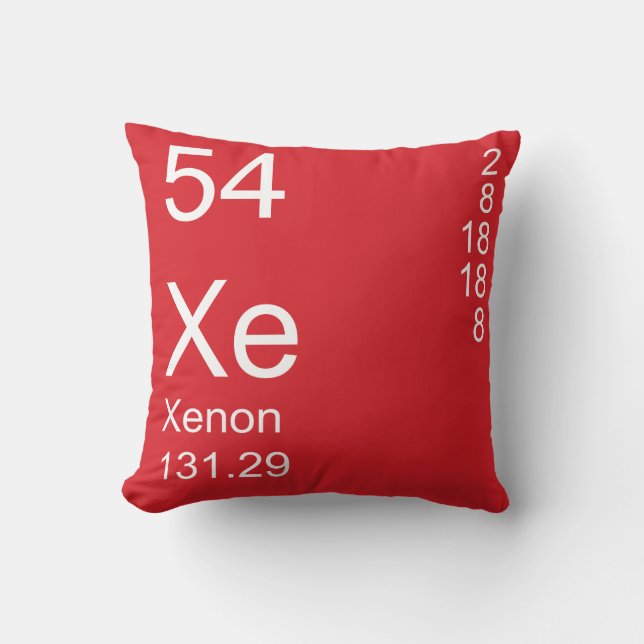 Xenon Throw Pillow (Front)