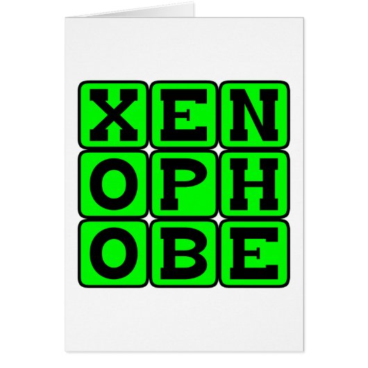 Xenophobe, Fear of The Foreign Cards (Front)