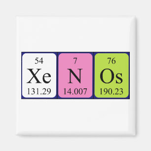 Xenos periodic table name magnet