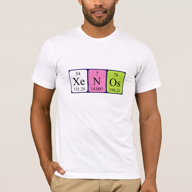 Xenos periodic table name shirt (Front)