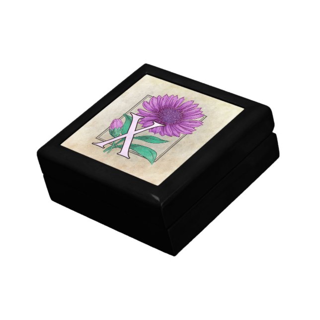 Xeranthemum Flower Monogram Gift Box (Side)