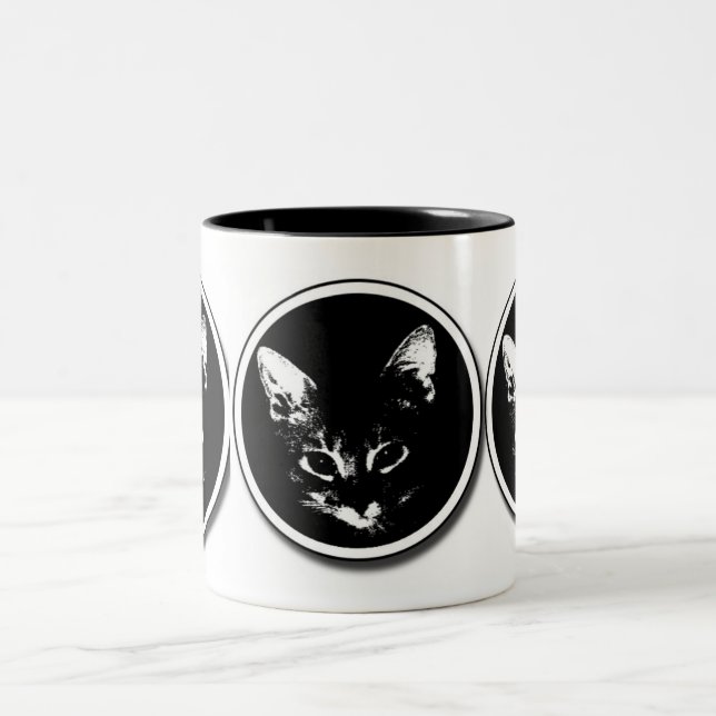 Xero Circle Shadow, Xero Circle Shadow, Xero Ci... Two-Tone Coffee Mug (Center)
