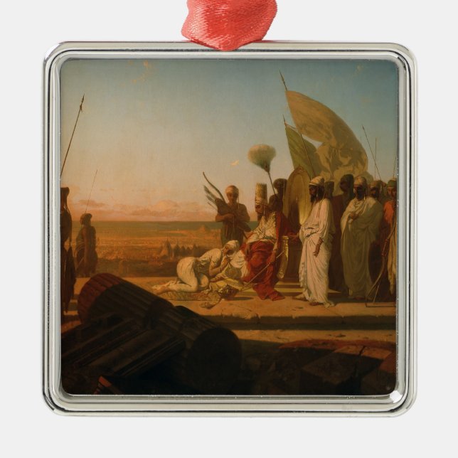 Xerxes at the Hellespont Metal Ornament (Front)