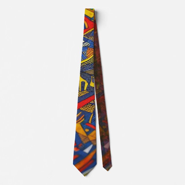 Xhosa Gaussian Blur Designer Neck Tie (Front)