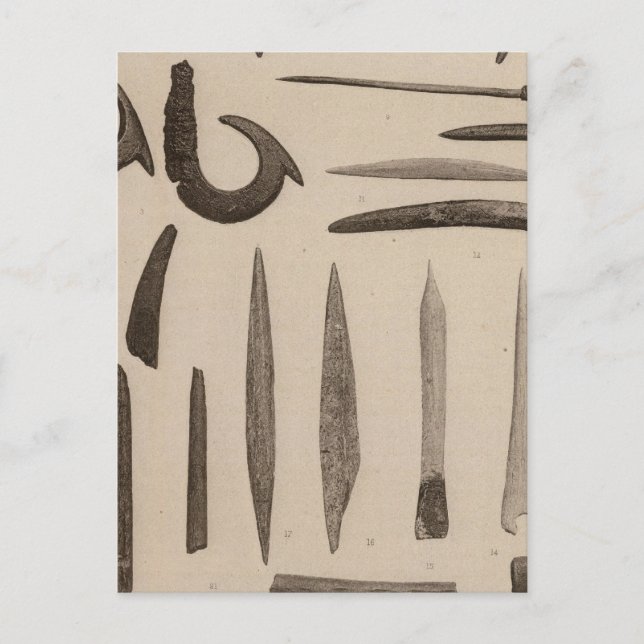 XI Articles of bone, Southern California Postcard (Front)