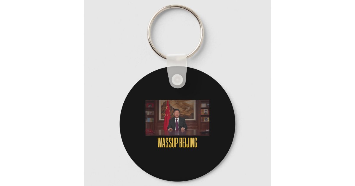Xi Jinping Wup Beijing Funny Meme Face Giga Xi Chi Keychain | Zazzle