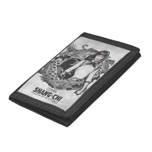 Xialing Dragon Watercolor Tri-fold Wallet