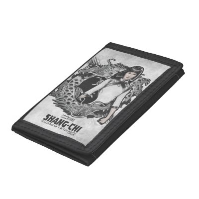 Xialing Dragon Watercolor Trifold Wallet