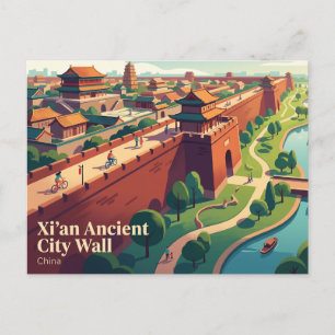 Xi'an Ancient City Wall China Postcard