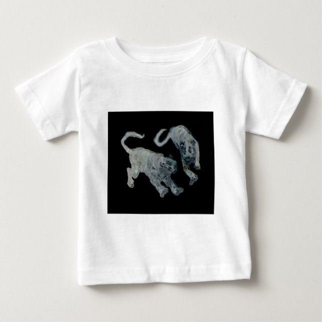 Xian China 2002 Ghost Tigers Black Square Tran Baby T-Shirt (Front)
