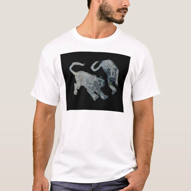 Xian China 2002 Ghost Tigers Black Square Tran T-Shirt (Front)