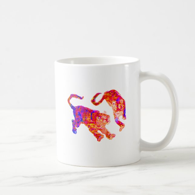 Xian China 2002  Ghost Tigers Hot & Cold Transp Th Coffee Mug (Right)