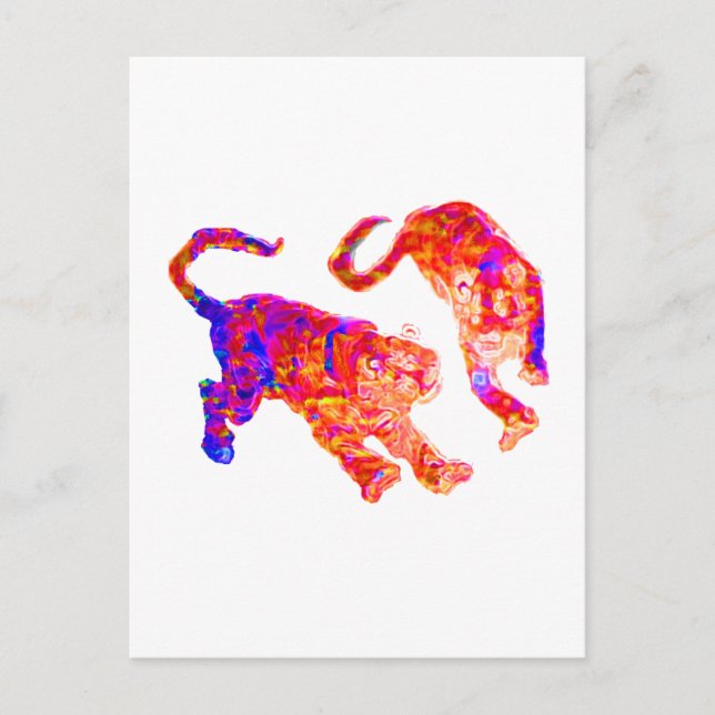 Xian China 2002  Ghost Tigers Hot & Cold Transp Th Postcard (Front)