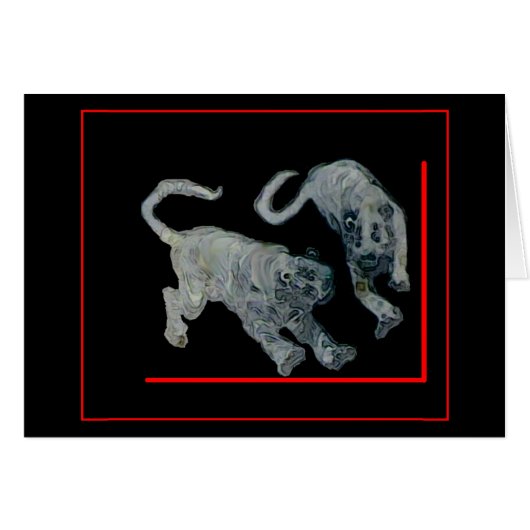 Xian China 2002 Ghost Tigers Red Boarder The MUSEU (Front Horizontal)