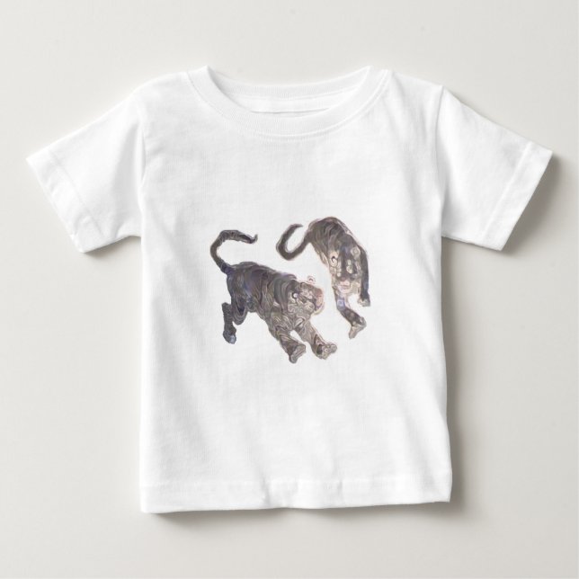 Xian China 2002  Ghost Tigers White Circle Transp Baby T-Shirt (Front)